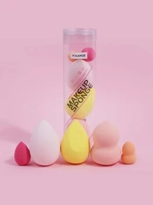 5入組化妝粉撲套裝 - 彩色 - 查看 1