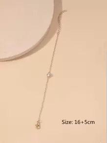 方晶鋯石裝飾手環 - 金黃色 - 查看 3