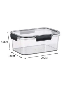 1入組950ml透明食物儲藏盒 - 黑色 - 查看 3