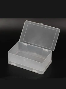 1个透明美甲工具收纳盒，大容量，适用于家庭、房间、浴室、粉色房间、旅行用品、礼品袋、送给妈妈、爸爸、男士、朋友、老师的礼物、生日礼物、婚礼礼物、办公桌、置物架、配件、礼盒、趣味礼物、收纳袋、化妆包、化妆品收纳盒、洗漱包、桌面收纳盒、化妆包、化妆收纳袋、化妆包、梳妆台配件、化妆包、化妆袋、珠宝盒、化妆刷架、香水收纳盒、化妆包、女士礼物、圣诞礼物、女士礼物创意 - 無色 - 查看 3