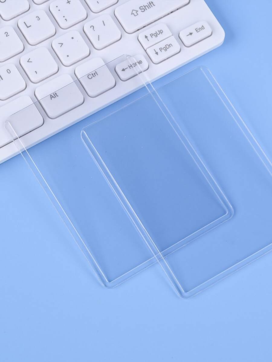 5 piezas Clip de tarjeta transparente - transparente - Ver 1