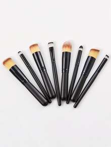 8pcs Makeup Brush Set,Brush Set,Makeup Brush Kit,Make Up Brush Set,Make Up Set Complete,Makeup Brush Set,Complete Makeup Kit,Brush Kit,Brushes Makeup Set,Makeup Gift Set - Black - View 3