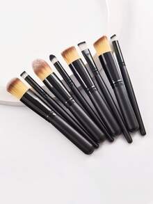 8pcs Makeup Brush Set,Brush Set,Makeup Brush Kit,Make Up Brush Set,Make Up Set Complete,Makeup Brush Set,Complete Makeup Kit,Brush Kit,Brushes Makeup Set,Makeup Gift Set - Black - View 5