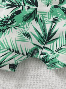 SHEIN Leap Crew 男嬰熱帶圖案補丁貼口袋背心上衣和短褲 - 彩色 - 查看 4