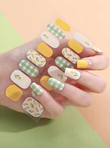 Beauty Sticker 1 tờ hoa văn nghệ thuật móng tay nhãn dán & 1 cái móng tay tệp - Nhiều màu - Xem 4