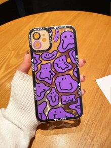 卡通臉透明手機殼 - 彩色 - 查看 2