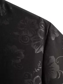 Manfinity RSRT Men Floral Print Shirt Without Tee - Black - View 6