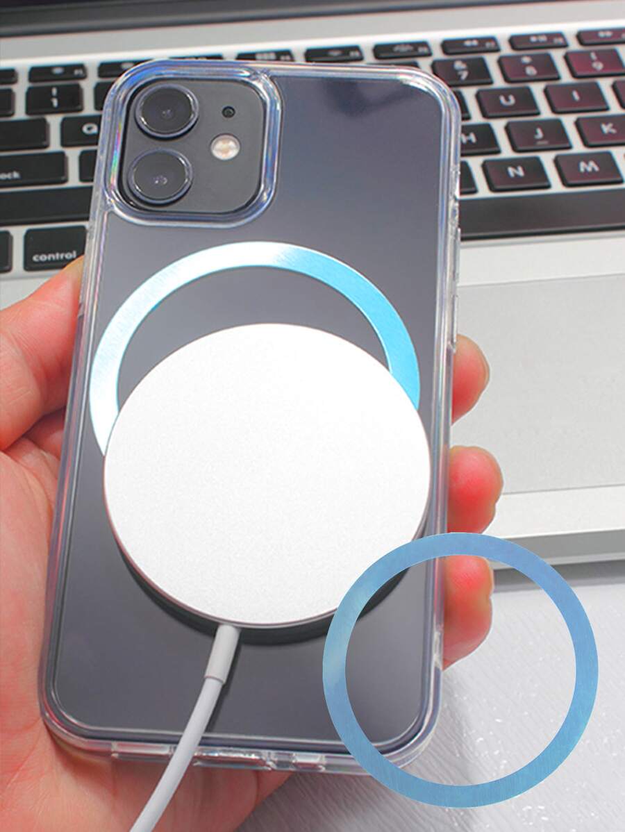 Tấm kim loại từ tính tương thích với Apple Magsafe - Màu xanh lam - Xem 1