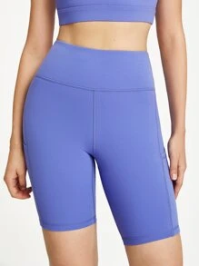 GLOWMODE Shorts De Biker De Bolsillo De 8" De Altura Con Tecnología Featherfit™ - Azul Bígaro - Ver 5