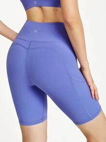 GLOWMODE Shorts De Biker De Bolsillo De 8" De Altura Con Tecnología Featherfit™ - Azul Bígaro - Ver 2