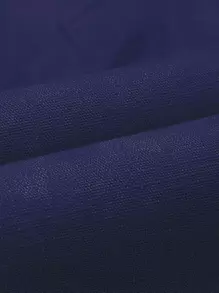 Manfinity Homme Hombre Pantalones cortos con cordón y parches, de bloques de colores azul real - Azul Marino - Ver 4