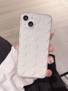 心型透明手機殼相容 Iphone15/15promax/15pro/15plus/11/12/13/14promax/xs/xr/11pro/11promax/12pro/12promax/13pro/13promax/14pro/14promax/12pro/12promax/13pro/13promax/14pro/14promax/14plus/7plus/8plus/ 8 se2 - 無色 - 查看 5