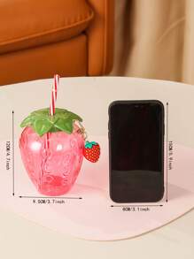 1pc Strawberry Shaped Tumbler - Pink - View 6