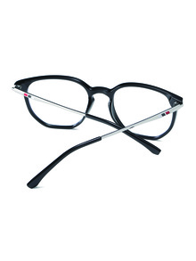 Men Acrylic Frame Glasses Clear Glasses Accessories - Black - View 2