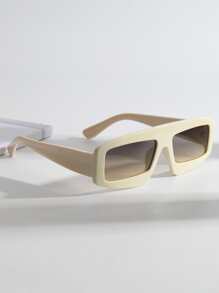 Unisex Fashionable Square Flat-Top Fashion Glasses For Summer Beach Vacation,Outdoor,Travel - Multicolor - View 1