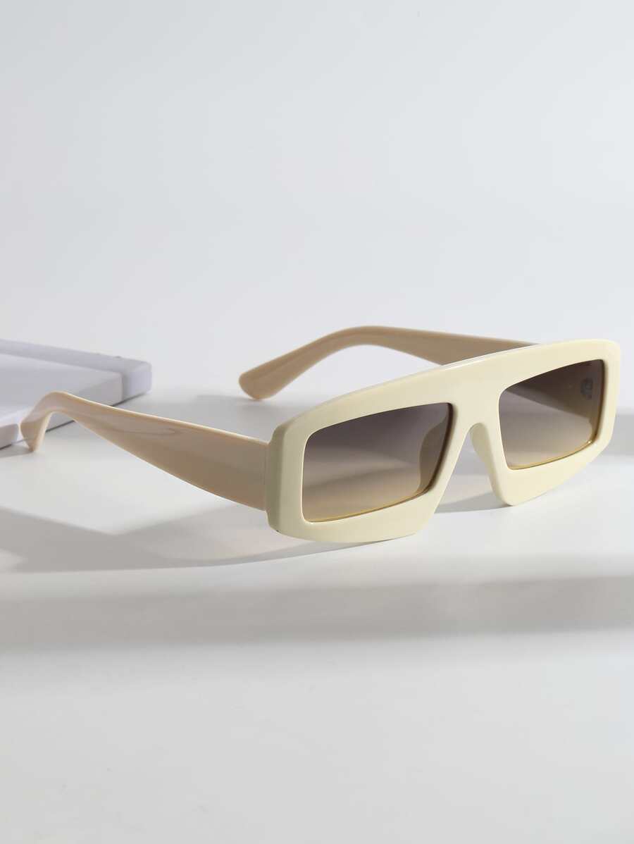 Unisex Fashionable Square Flat-Top Fashion Glasses For Summer Beach Vacation,Outdoor,Travel - Multicolor - View 1