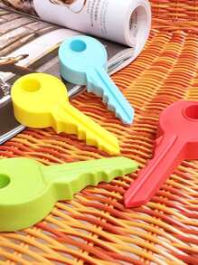 1入組鑰匙形狀隨機色門塞 - 彩色 - 查看 2