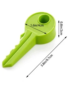 1入組鑰匙形狀隨機色門塞 - 彩色 - 查看 4