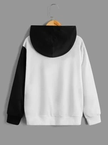 SHEIN 青少年男孩反光泼墨印花卫衣 - 彩色 - 查看 2
