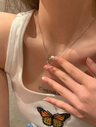 17KM 心形吊坠项链 情人节、妈妈、母亲、母亲节、礼物