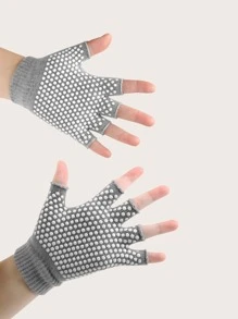 1 đôi Găng tay thể thao nửa ngón chống trượt - Xám - Xem 3