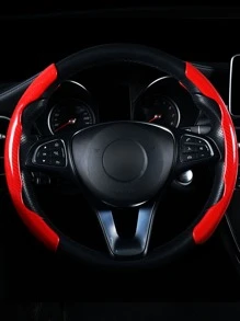 1入組汽車方向盤套 - 紅色 - 查看 1