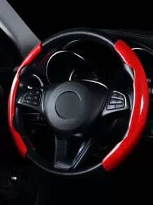 1入組汽車方向盤套 - 紅色 - 查看 2