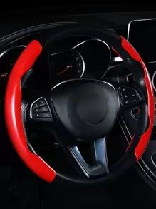 1入組汽車方向盤套 - 紅色 - 查看 3