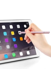 Lápiz capacitivo para tableta 2 en 1, multifunción, Compatible con iphone/teléfono Android, lápiz capacitivo para pantalla táctil - Rosa - Ver 4