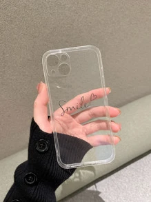 字母图案透明手机壳 适用于 iPhone15/15Plus/15Pro/15Promax 防水防震防摔防刮