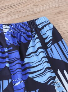 Boys Gamepad & Letter Graphic PJ Set - Multicolor - View 4