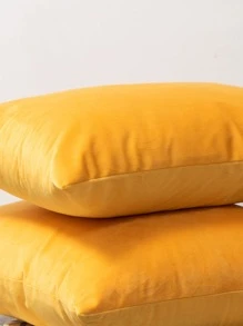 Without fillers NO pillow core  1 simple Dutch velvet pillowcase or waist pillowcase without padding    Without fillers