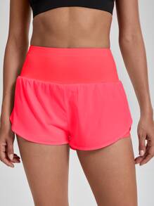 Core Rhythm Quần short thể thao thấm mồ hôi thoáng khí Quần short len - Màu Hồng  Dưa hấu - Xem 4