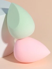 2 件干湿两用化妆海绵套装，水滴形 + 水滴斜切形海绵粉扑，定型柔软化妆海绵，适合日常化妆混合，适合所有肤质，便携式日常和旅行必需品，化妆，便宜，房间装饰，梳妆台，旅行，卧室，化妆配件，粉扑，化妆搅拌器，粉扑，化妆海绵 - 彩色 - 查看 4