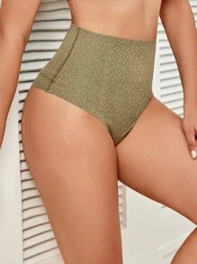 Bottom faja tanga de leopardo - Verde Oliva - Ver 5