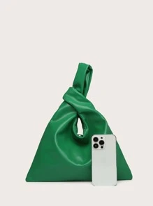 Women Shoulder Bag Minimalist Square Bag - Green - View 4