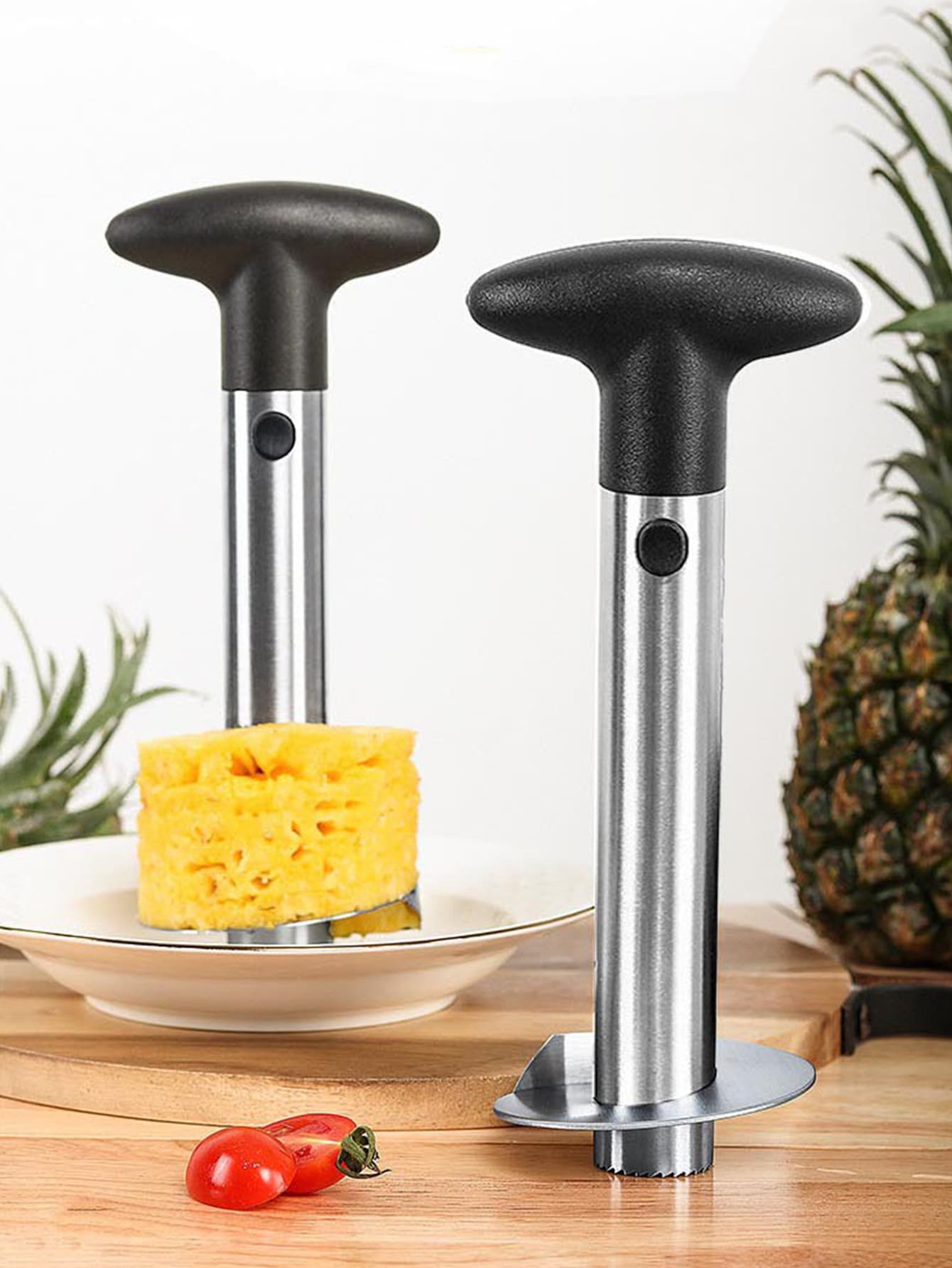 1個 ステンレス鋼 パイナップル芯抜き器 Shein Japan