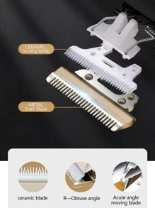 nicovaer 10 piezas Máquina de peluquería para mascotas Set - Azul - Ver 5