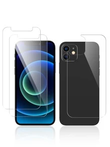 3pcs Tempered Glass Phone Screen Protector Set Compatible With iPhone 15/15Pro/15Plus/15Promax