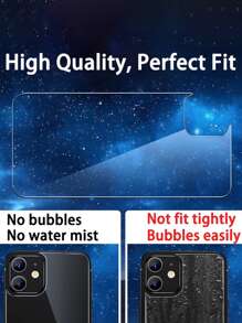 3pcs Tempered Glass Phone Screen Protector Set Compatible With iPhone 15/15Pro/15Plus/15Promax