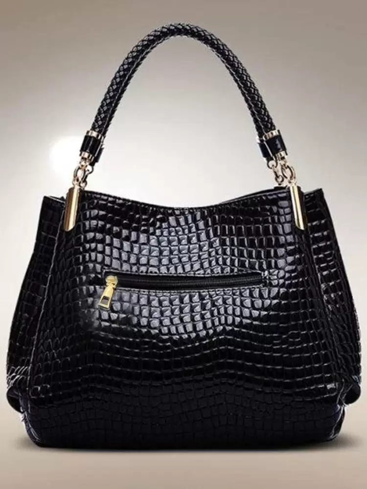 Lightweight,Business Casual Minimalist Crocodile Embossed Shoulder Tote Bag, Mother's Day Gift For Mom For Teen Girls Women College Students,Rookies & White-Collar Workers Perfect For Office,College,Work ,Business,Commute,Outdoors, Travel, OutingsSchool Backpack,School Bag,Large Capacity,Portable,Business Casual, Suitable For Teen Girls Women College Students,Rookies & White-Collar Workers, Perfect For Back To School,Elementary School,Work , Business, Commute, Work Bag Women, Ideal For Everyday Elegance & Special Occasions , Mum Gifts
