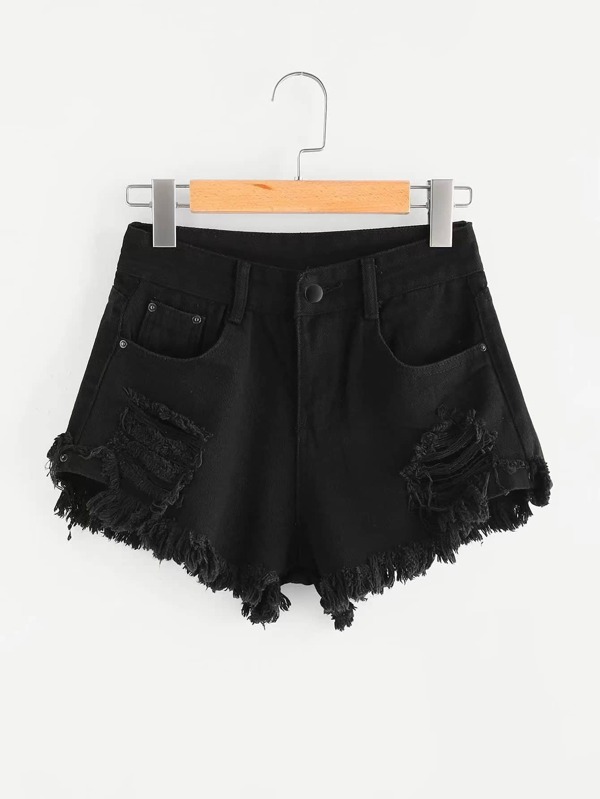 SHEIN EZwear Pantaloni scurți zdrobiți cu talie înaltă
