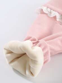 Peninsula Baby 蕾絲邊心和打結刺繡連身褲 - 淺粉色 - 查看 3