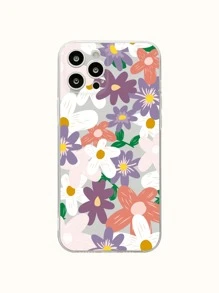 Flower Print Phone Case - Multicolor - View 1