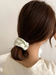 3 cái Heart & Plaid Print Scrunchie - màu xanh lá - Xem 3