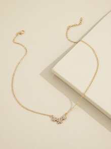 水钻花朵吊饰项链 情人节、妈妈、母亲、母亲节、礼物