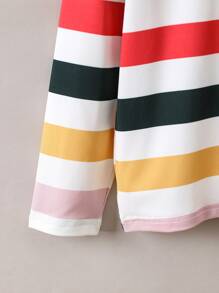 Toddler Boys Striped Print Tee - Multicolor - View 3