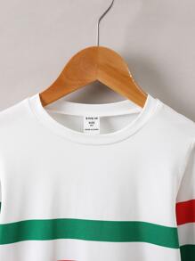 Toddler Boys Striped Print Tee - Multicolor - View 4