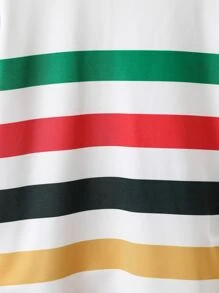 Toddler Boys Striped Print Tee - Multicolor - View 5