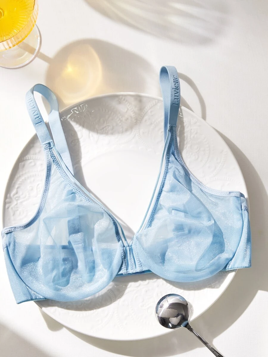 LUVLETTE Không có vải lót Lưới Bras